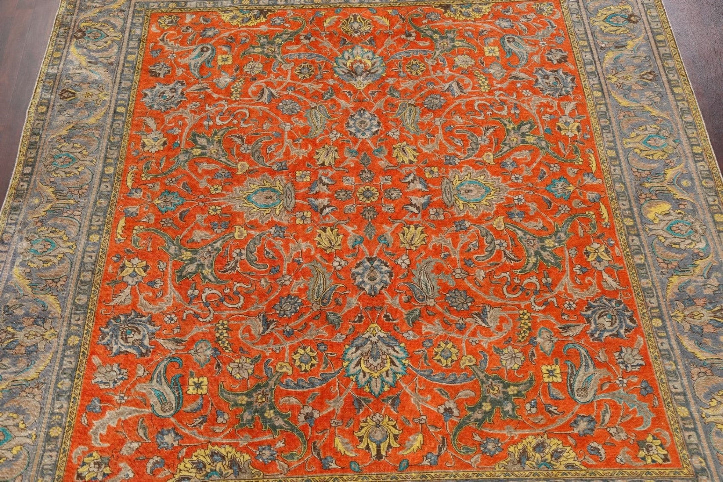 Floral Tabriz Persian Area Rug 10x11