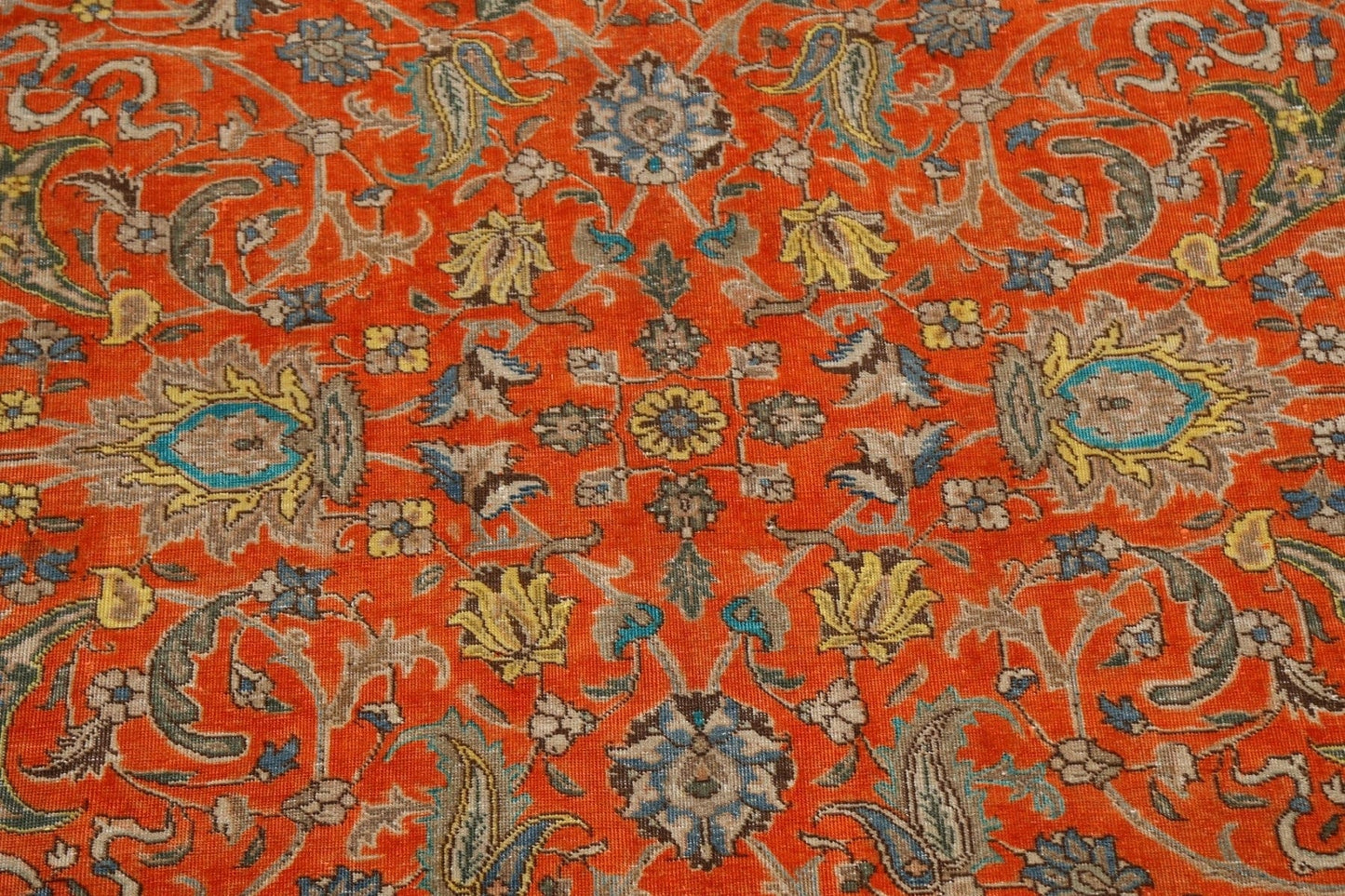 Floral Tabriz Persian Area Rug 10x11