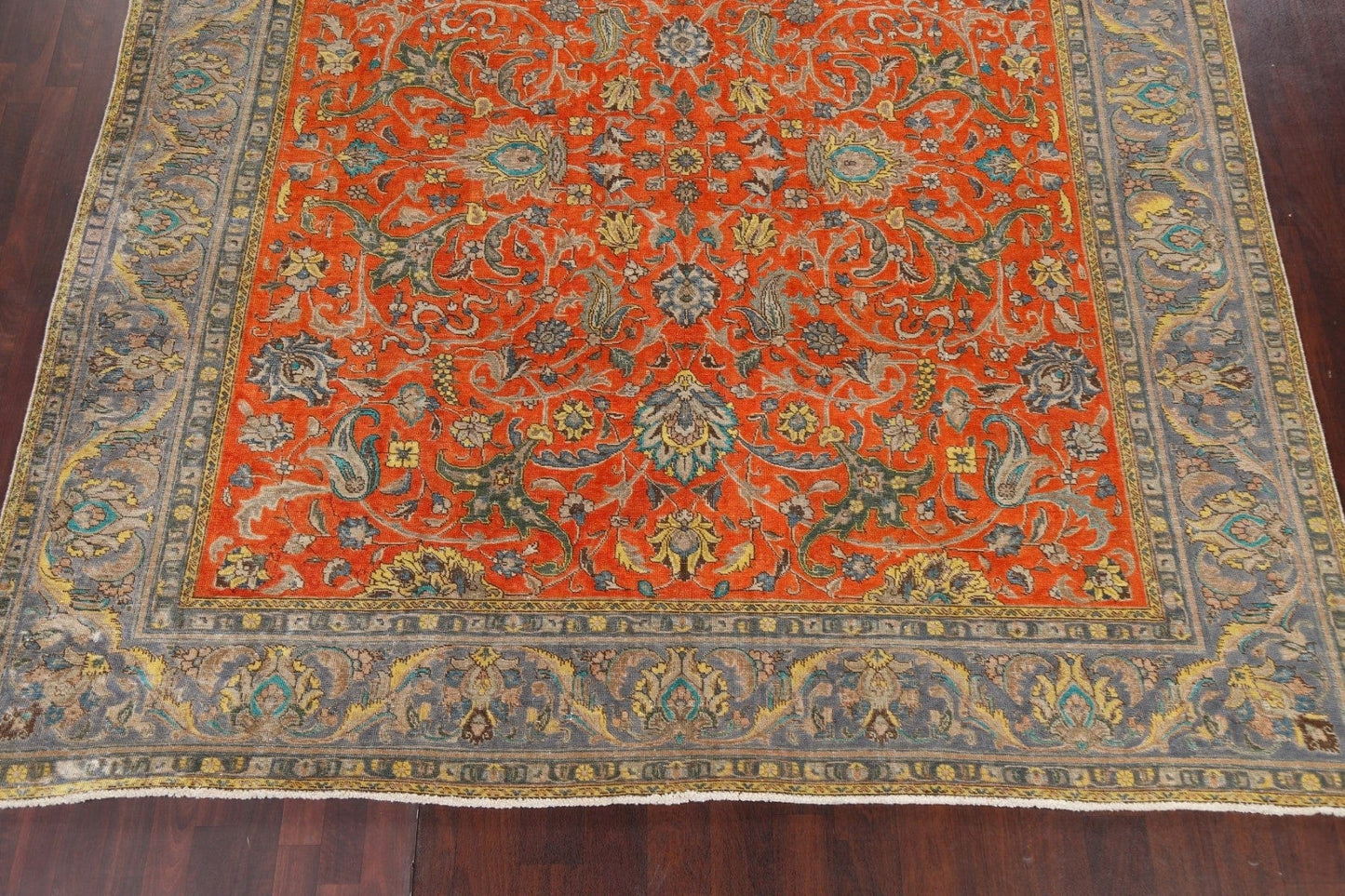 Floral Tabriz Persian Area Rug 10x11