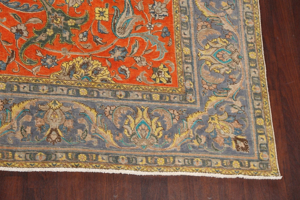 Floral Tabriz Persian Area Rug 10x11