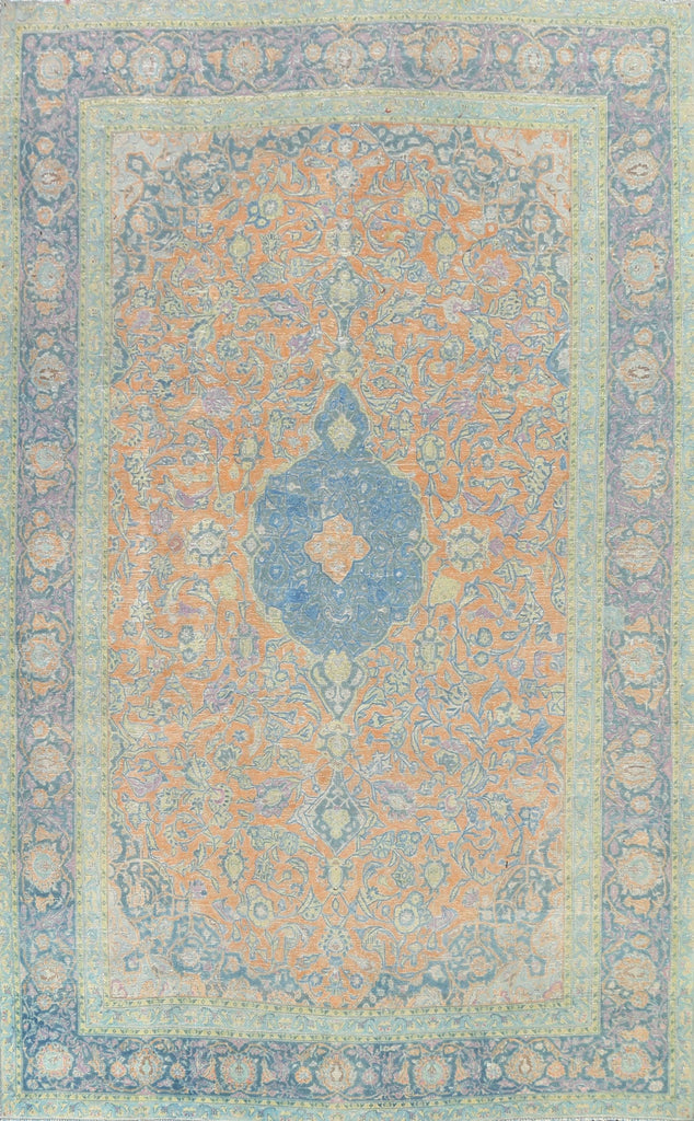 Floral Kashan Persian Area Rug 9x13