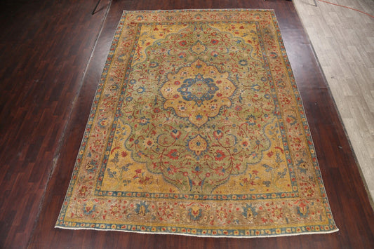 Floral Tabriz Persian Area Rug 10x13