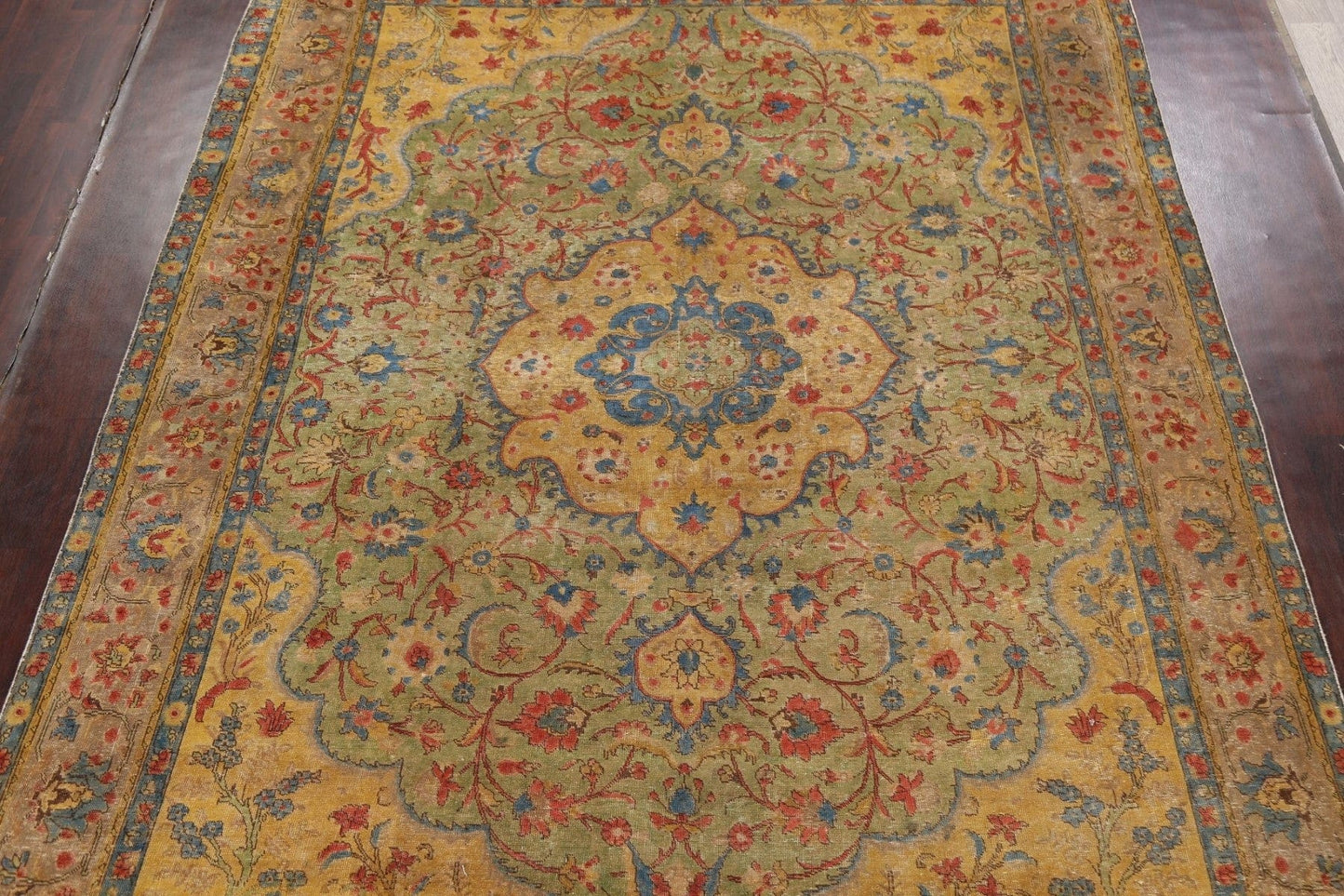 Floral Tabriz Persian Area Rug 10x13