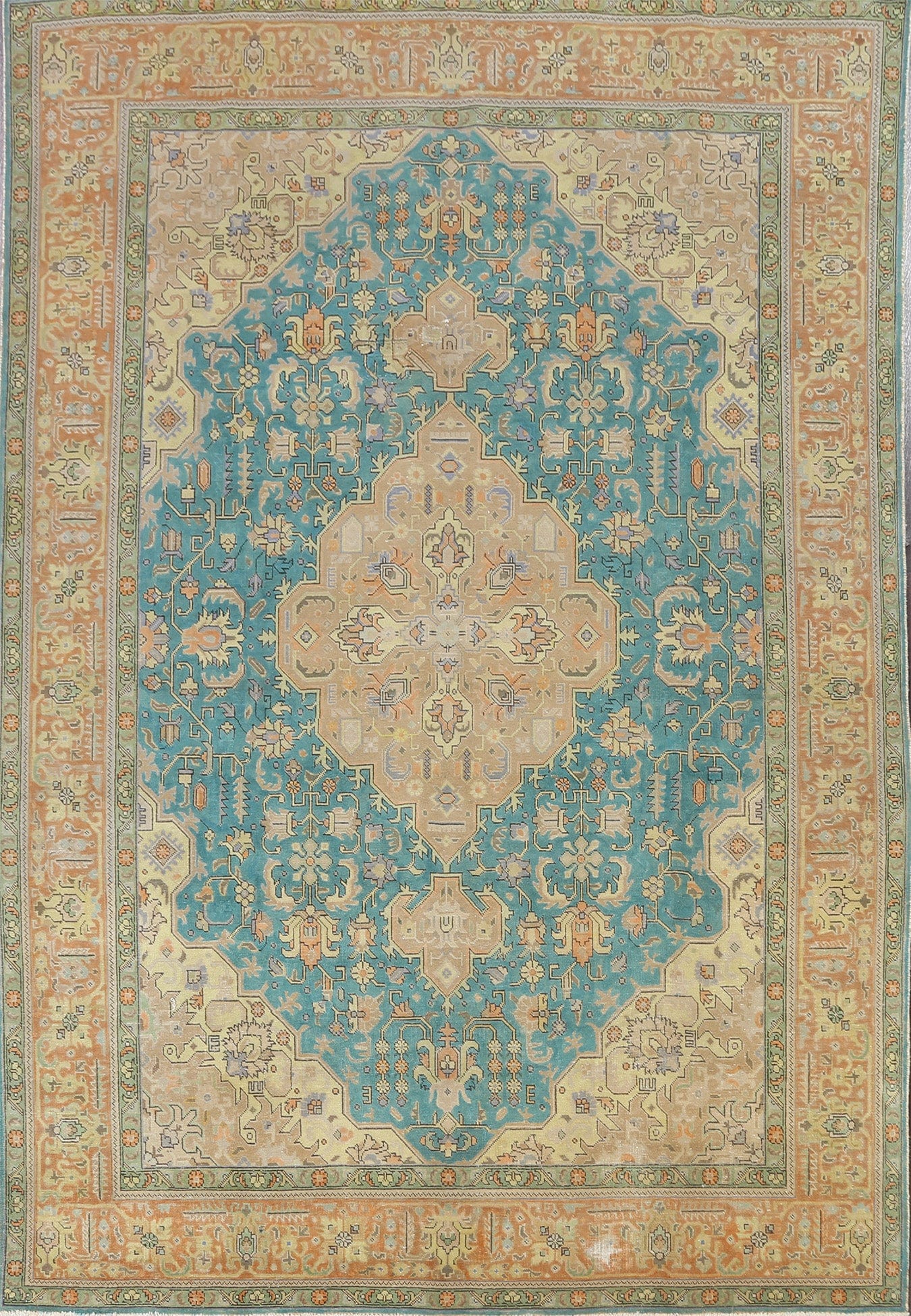 Geometric Tabriz Persian Area Rug 8x11