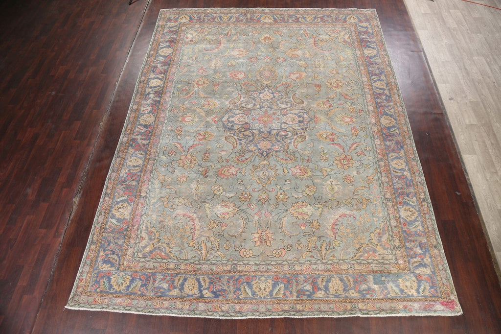 Floral Tabriz Persian Area Rug 10x13