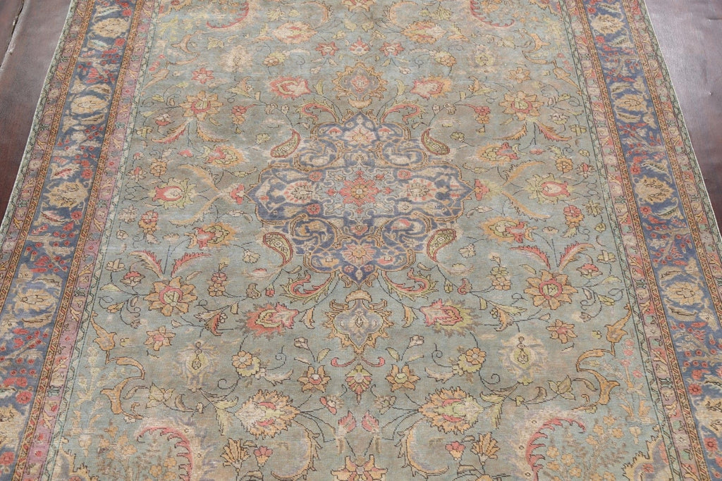 Floral Tabriz Persian Area Rug 10x13