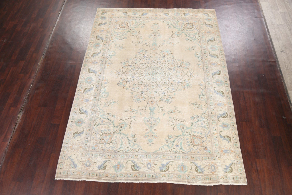 Floral Tabriz Persian Area Rug 7x10