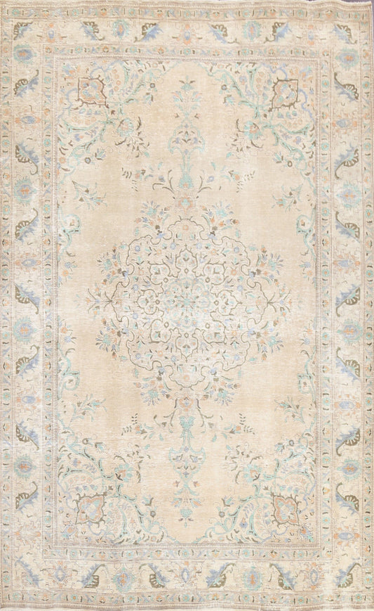 Floral Tabriz Persian Area Rug 7x10