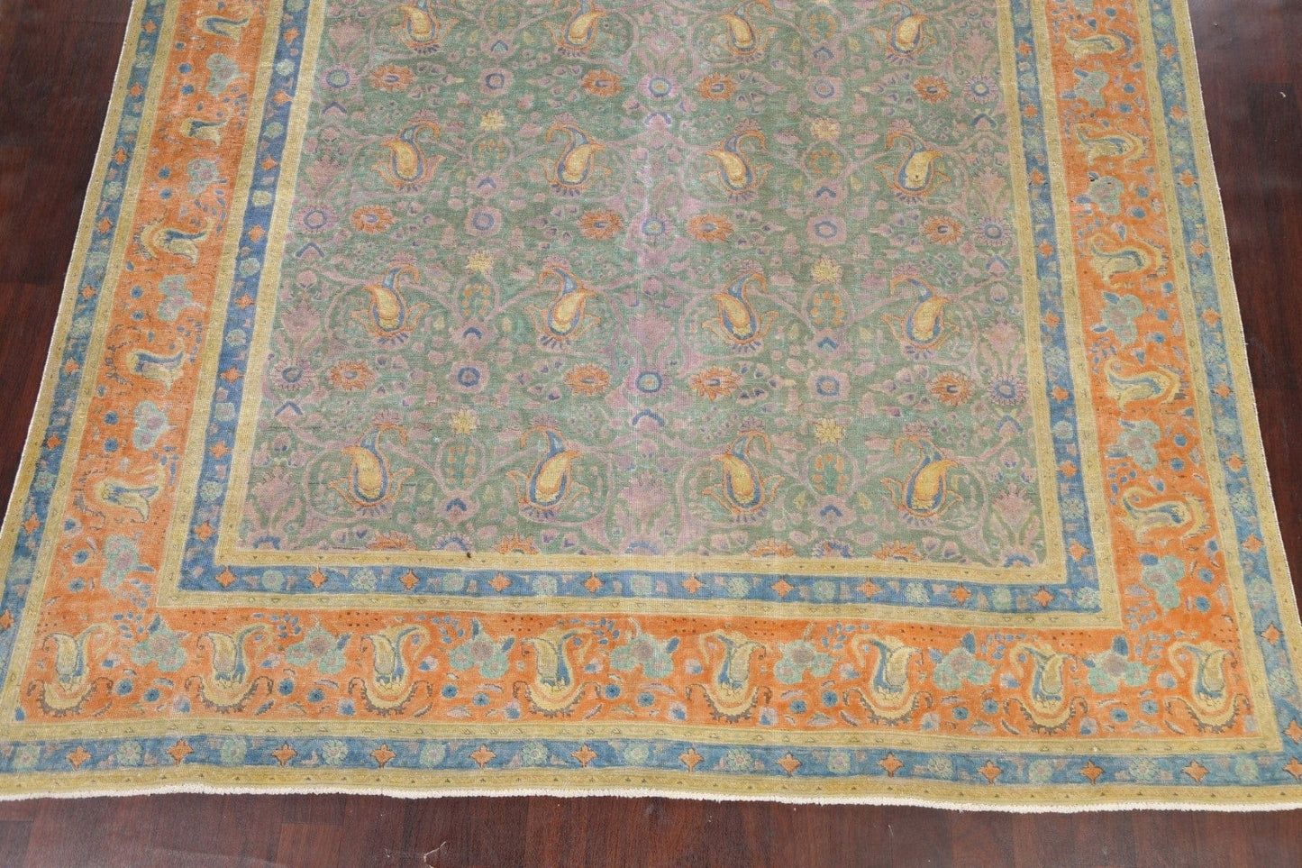 Floral Tabriz Persian Area Rug 9x13