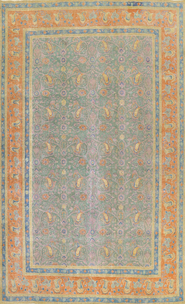 Floral Tabriz Persian Area Rug 9x13