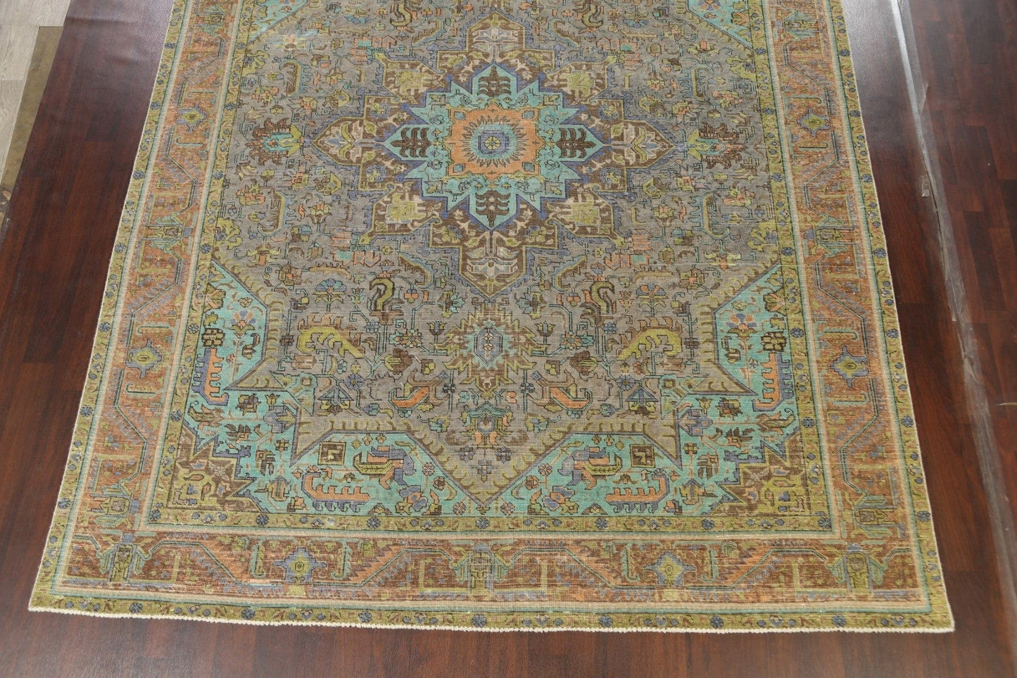 Geometric Tabriz Persian Area Rug 10x12