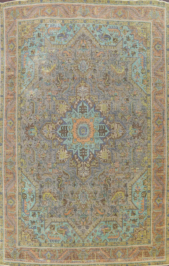 Geometric Tabriz Persian Area Rug 10x12