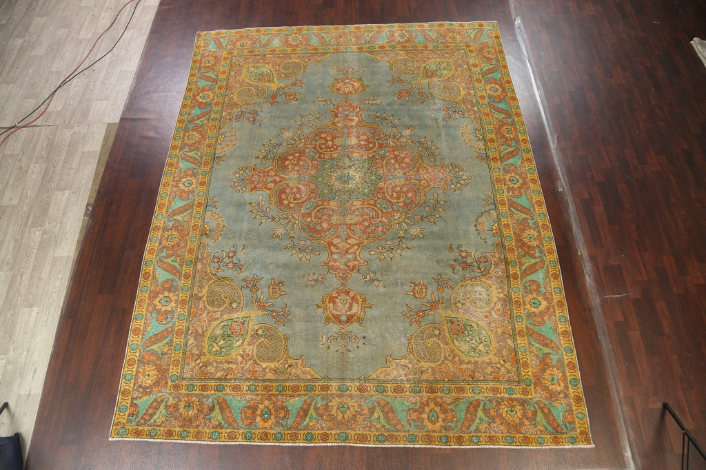 Floral Tabriz Persian Area Rug 10x13