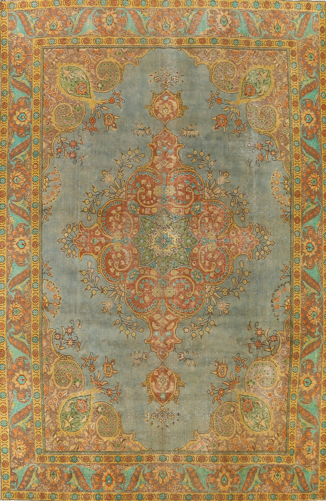 Floral Tabriz Persian Area Rug 10x13