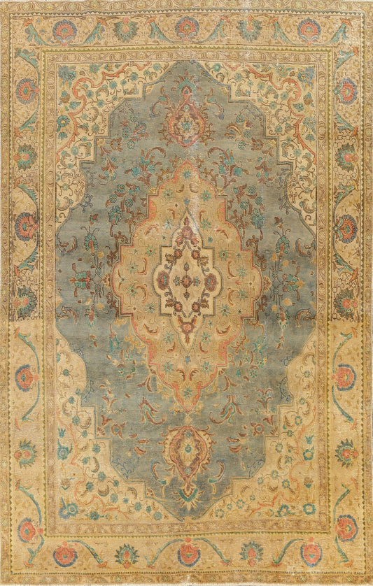 Floral Tabriz Persian Area Rug 8x11