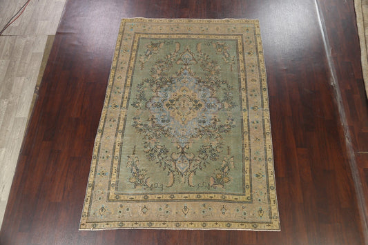 Floral Tabriz Persian Area Rug 7x9