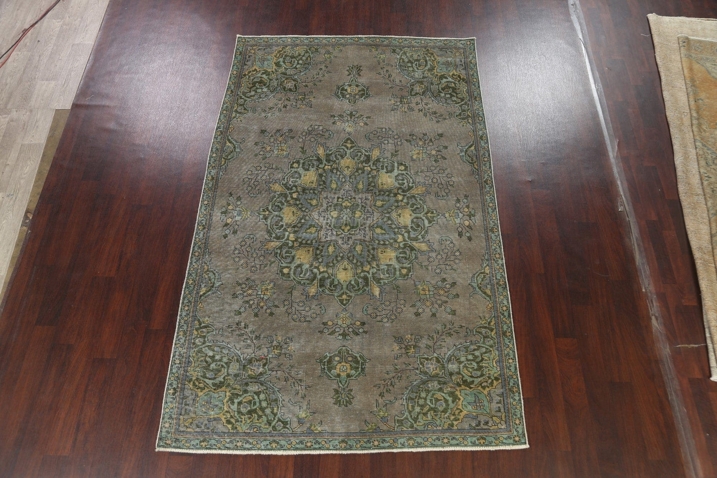 Vintage Wool Tabriz Persian Area Rug 6x10