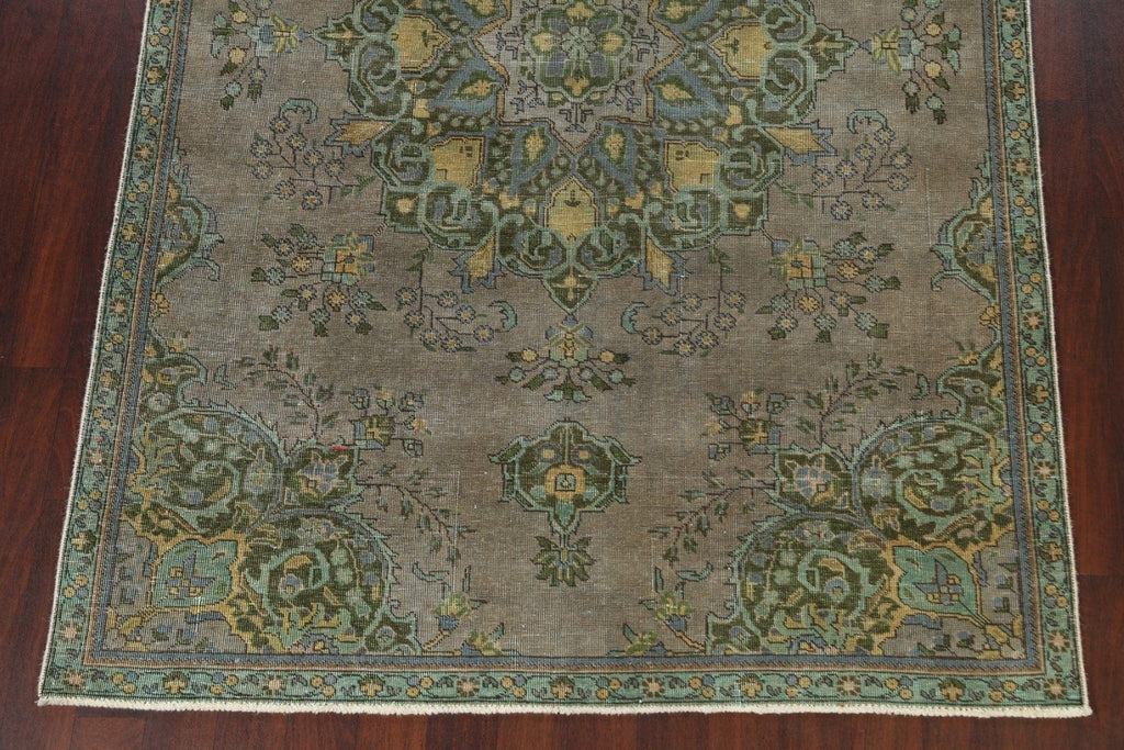 Vintage Wool Tabriz Persian Area Rug 6x10