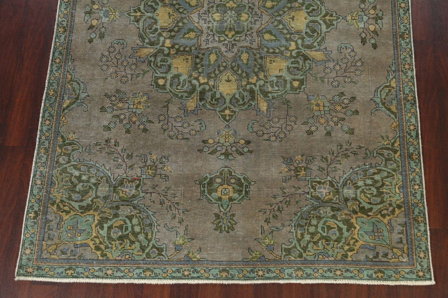 Vintage Wool Tabriz Persian Area Rug 6x10