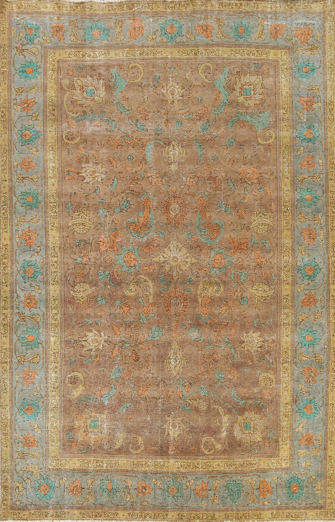 Floral Tabriz Persian Area Rug 7x10