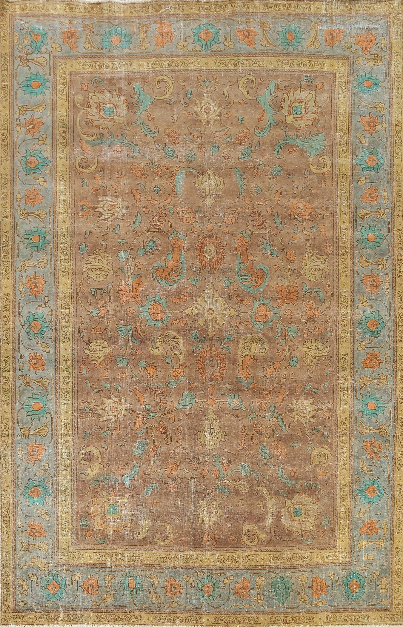 Floral Tabriz Persian Area Rug 7x10