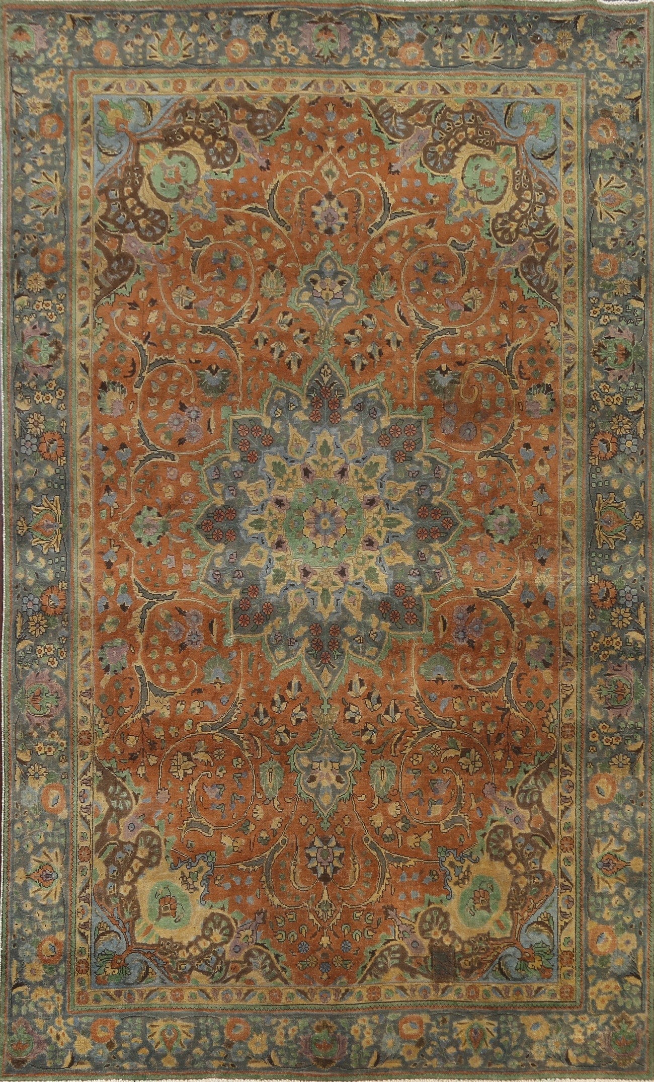 Floral Tabriz Persian Area Rug 6x10