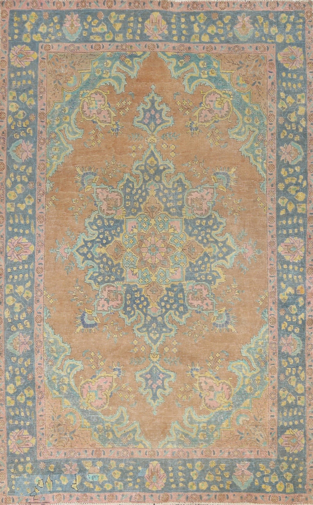 Floral Tabriz Persian Area Rug 6x9