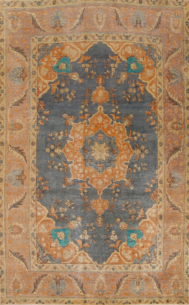 Floral Tabriz Persian Area Rug 6x9