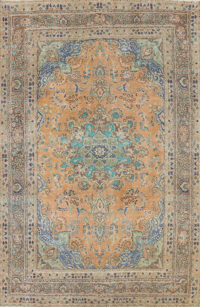 Floral Mashad Persian Area Rug 6x9