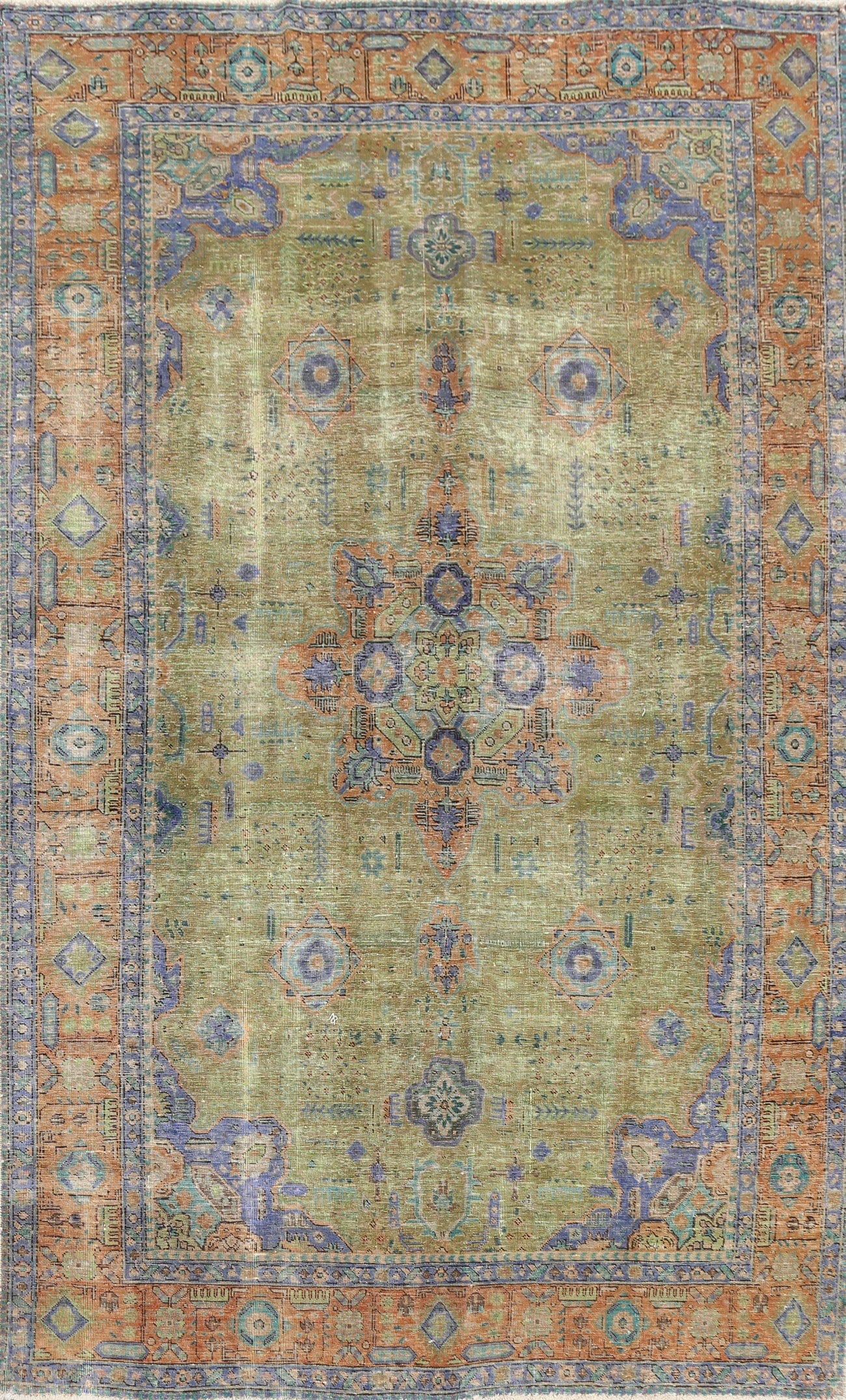 Geometric Tabriz Persian Area Rug 6x10