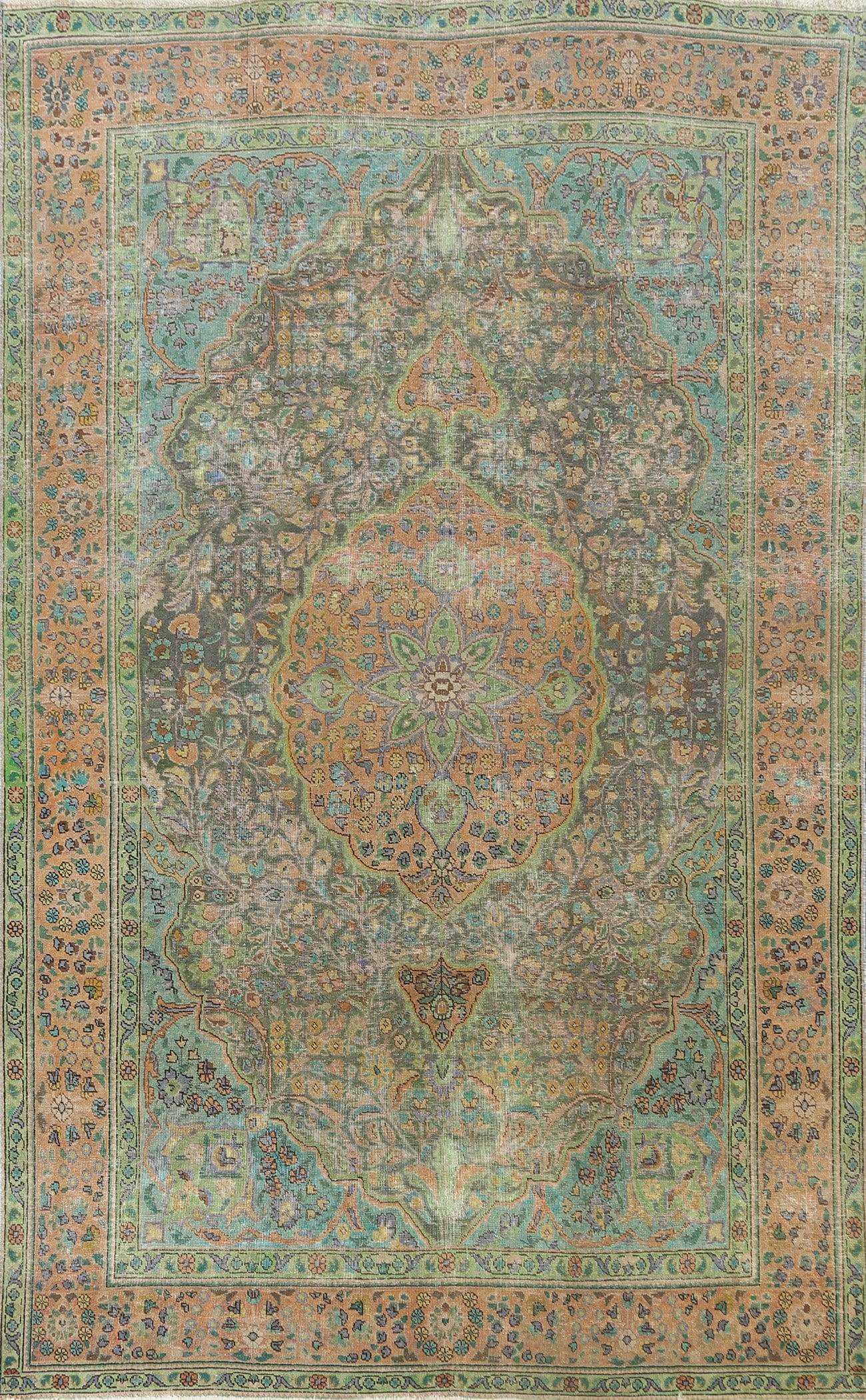 Floral Tabriz Persian Area Rug 7x10