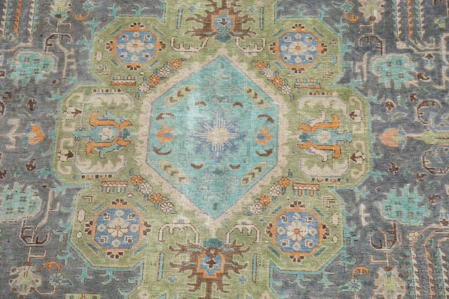 Geometric Tabriz Persian Area Rug 7x11