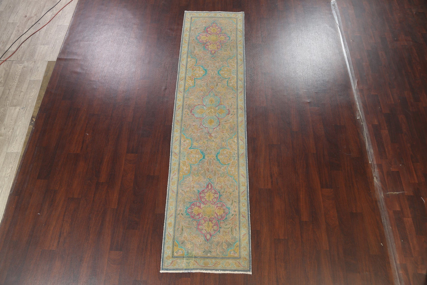 Floral Tabriz Persian Runner Rug 3x11