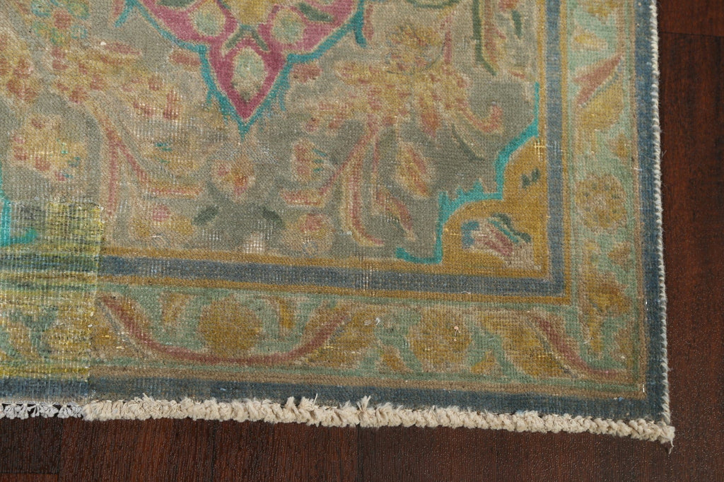 Floral Tabriz Persian Runner Rug 3x11