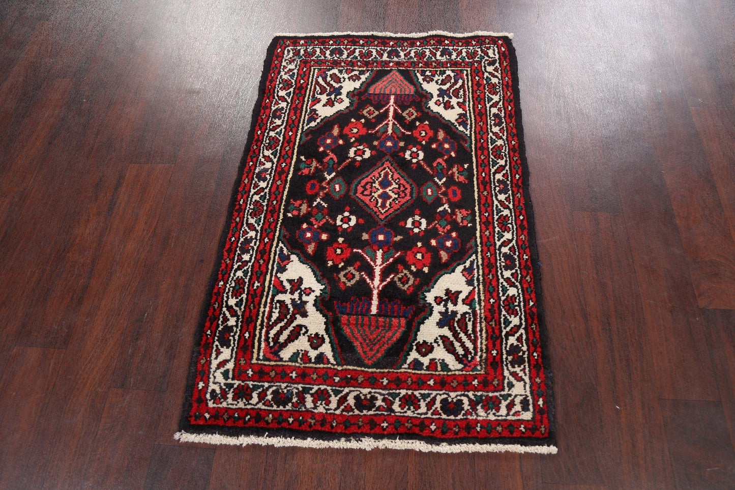 Floral Hamedan Persian Area Rug 2x4