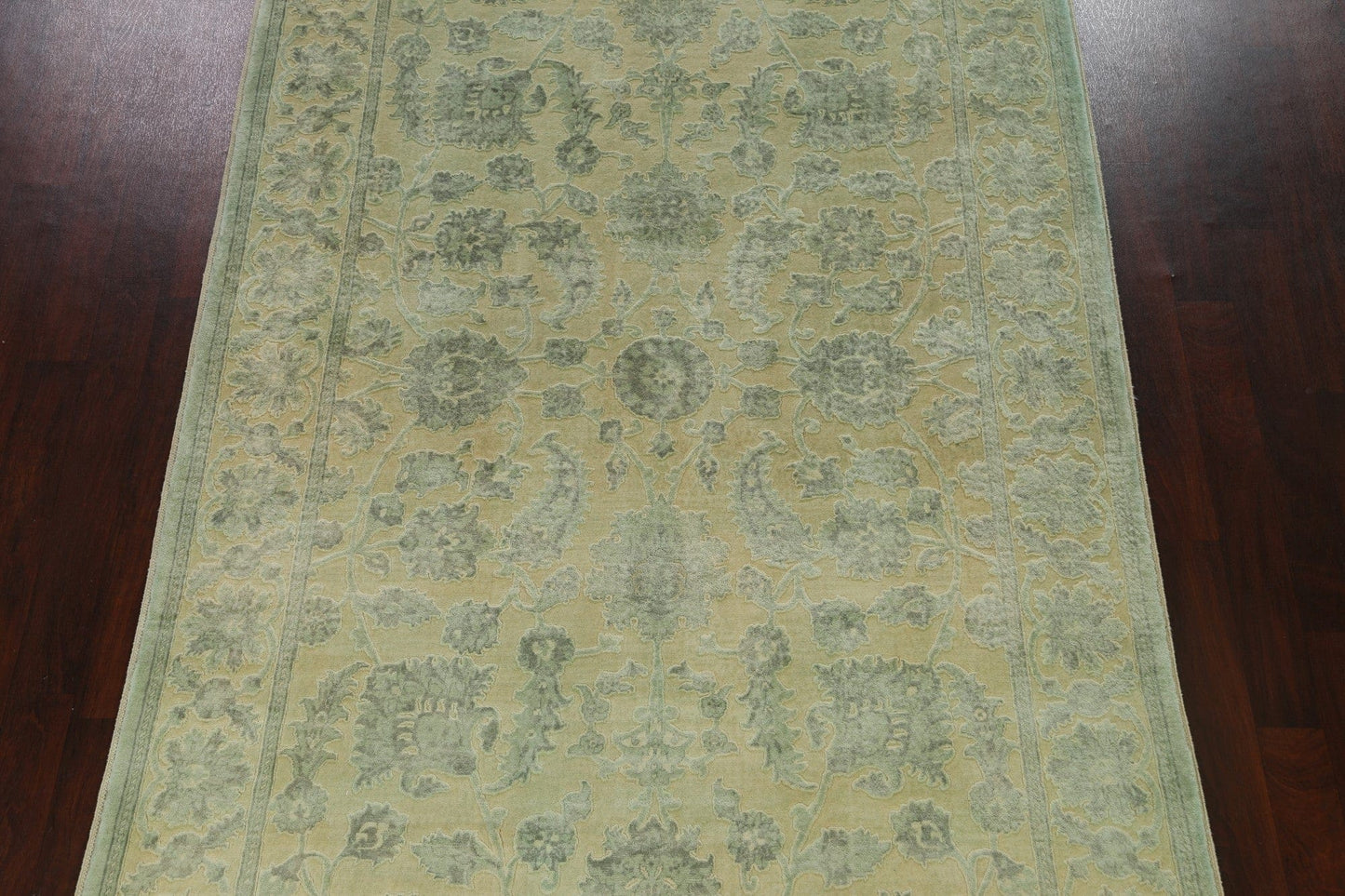 Vegetable Dye Carved Chobi Oriental Area Rug 7x10