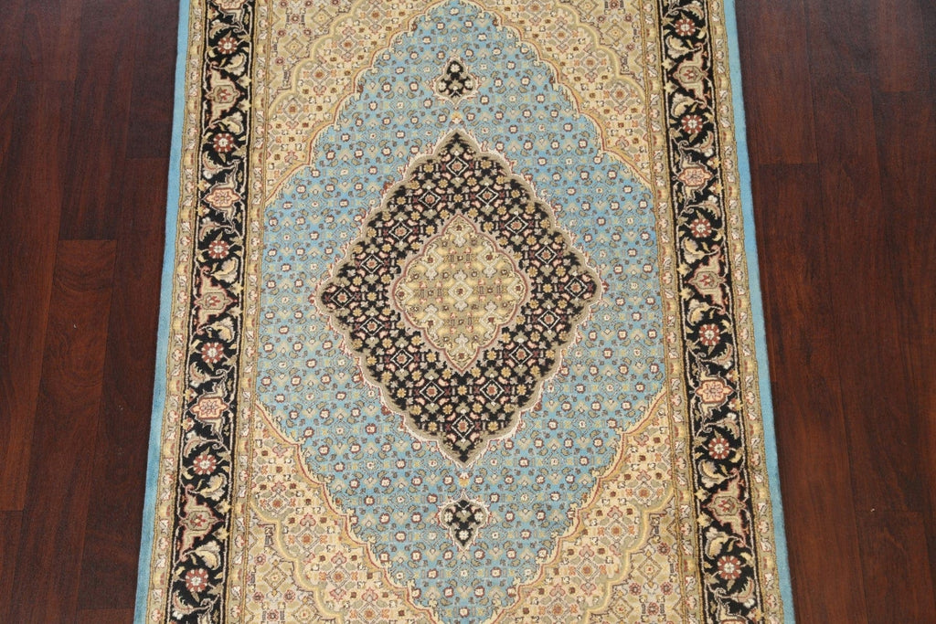 Vegetable Dye Geometric Tabriz Mahi Oriental Area Rug 4x6