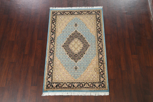 Vegetable Dye Geometric Tabriz Mahi Oriental Area Rug 4x6