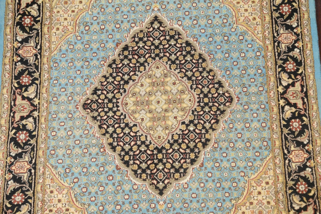 Vegetable Dye Geometric Tabriz Mahi Oriental Area Rug 4x6