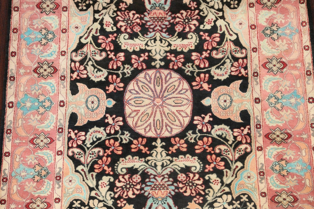 Vegetable Dye Floral Tabriz Oriental Area Rug 4x6