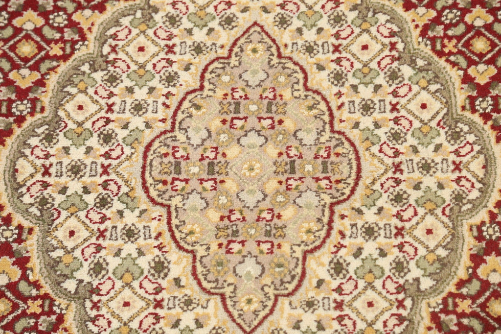 Vegetable Dye Geometric Tabriz Mahi Oriental Area Rug 4x7