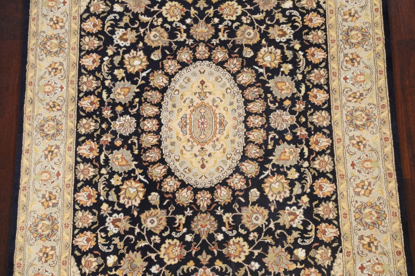 Vegetable Dye Floral Tabriz Oriental Area Rug 4x6