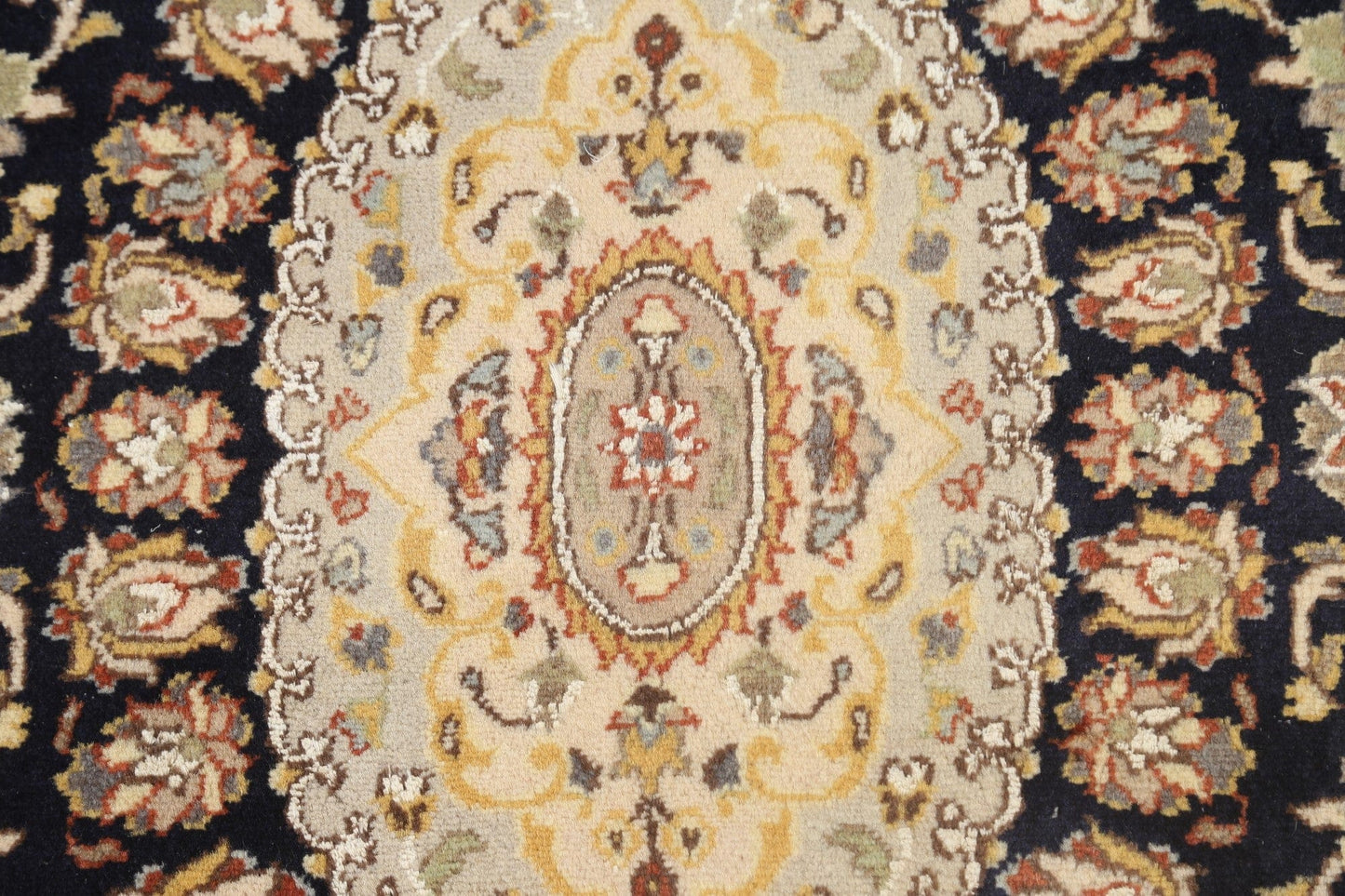 Vegetable Dye Floral Tabriz Oriental Area Rug 4x6