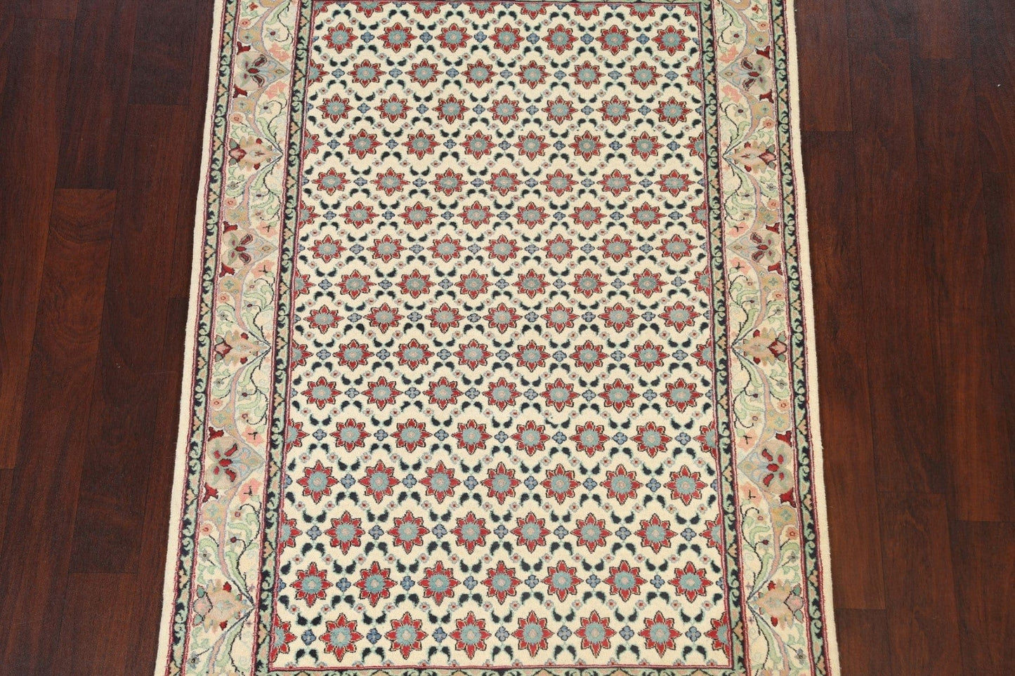 Vegetable Dye Geometric Tabriz Oriental Area Rug 4x6