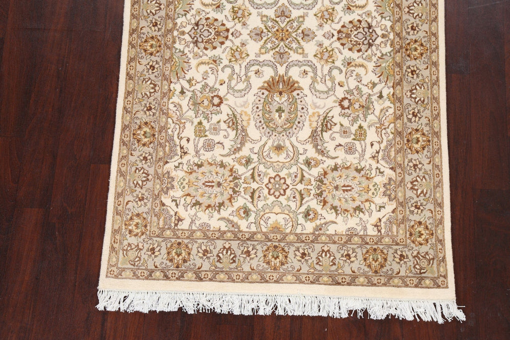 Vegetable Dye Floral Tabriz Oriental Area Rug 4x6