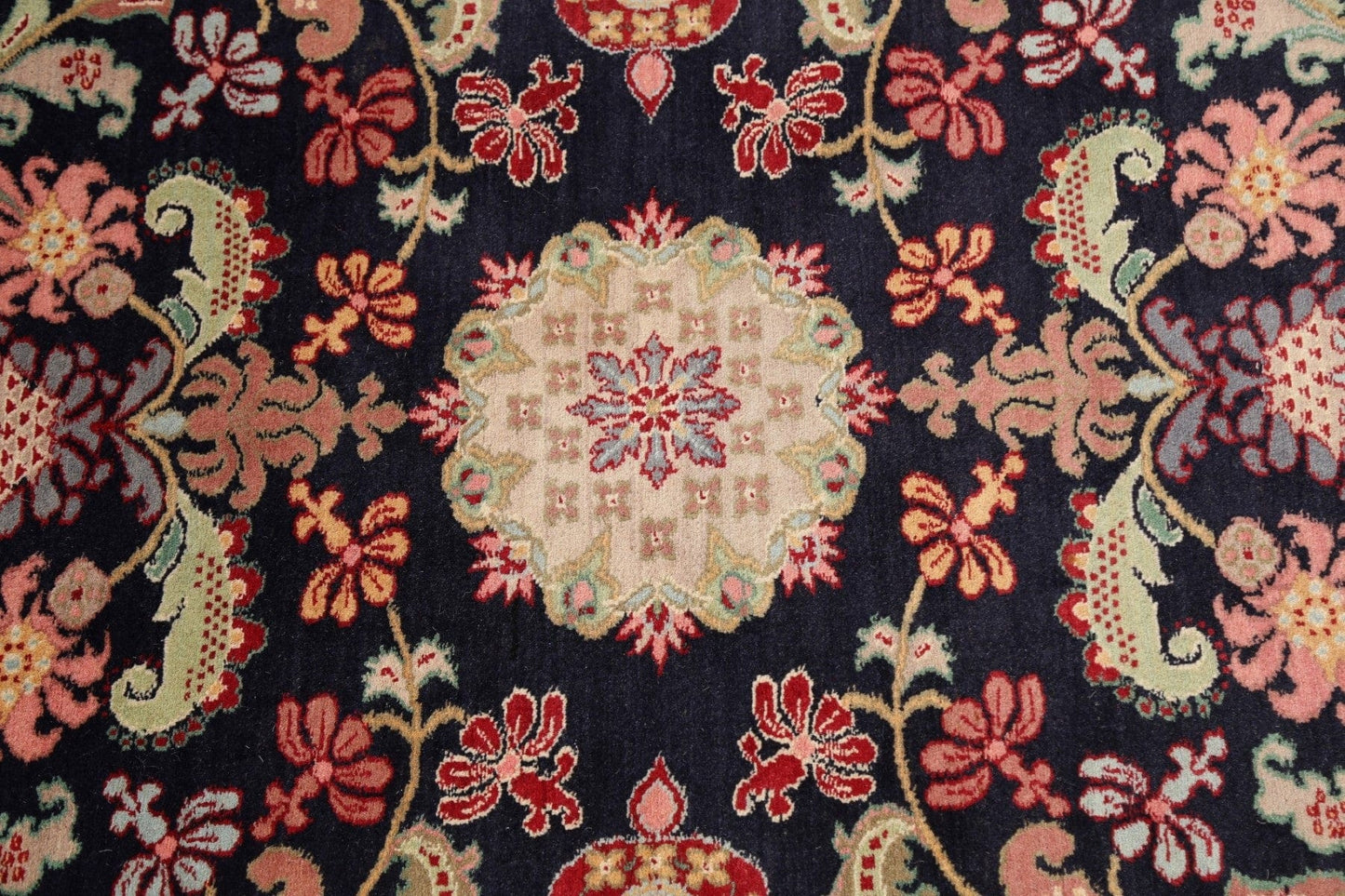 Vegetable Dye Floral Tabriz Oriental Area Rug 4x6