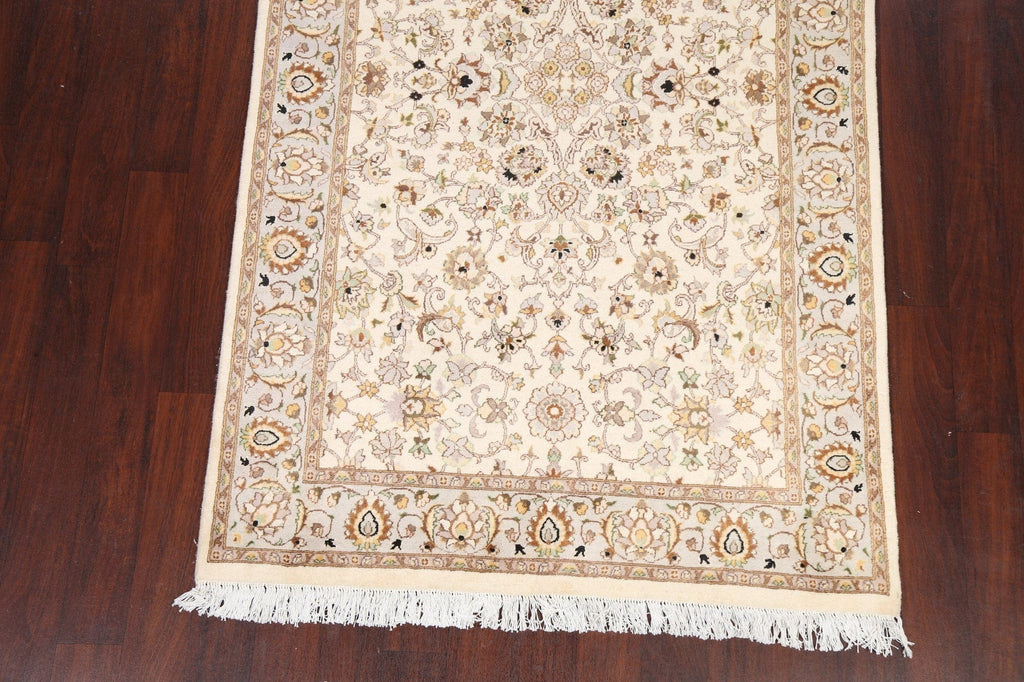 Vegetable Dye Floral Tabriz Oriental Area Rug 5x8