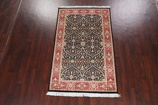 Vegetable Dye Floral Tabriz Oriental Area Rug 5x7