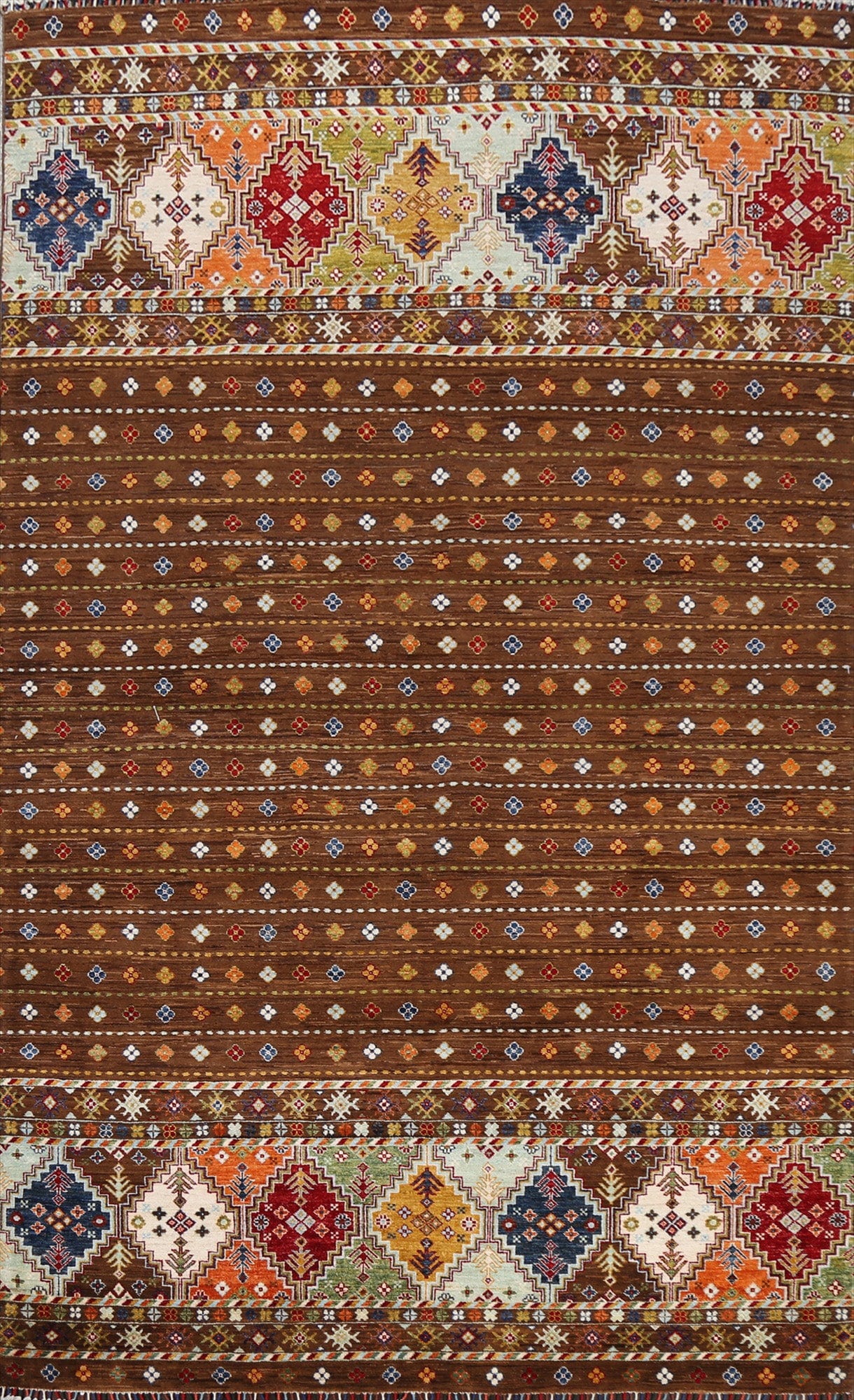 Geometric Kazak Persian Area Rug 7x10