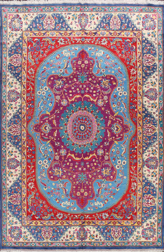 100% Vegetable Dye Tabriz Persian Area Rug 9x12